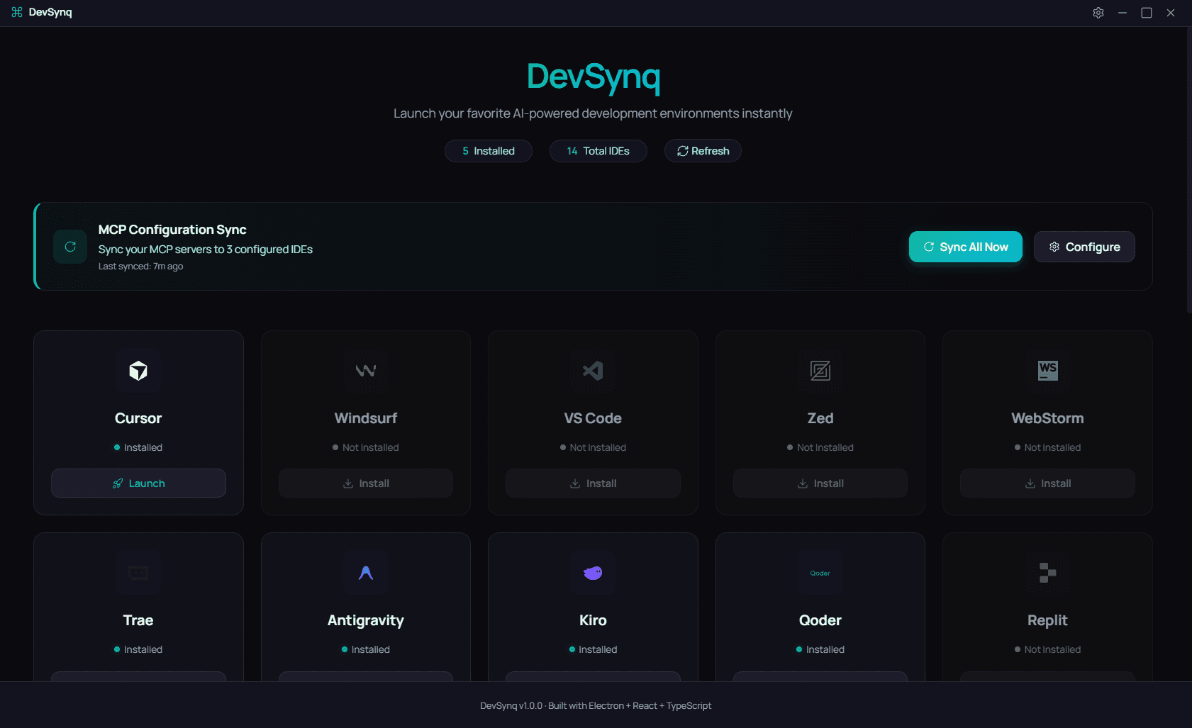 DevSynq landing experience